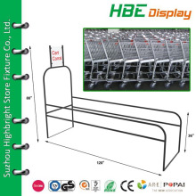 Supermarkt Metalldraht einzigen Wagen corral